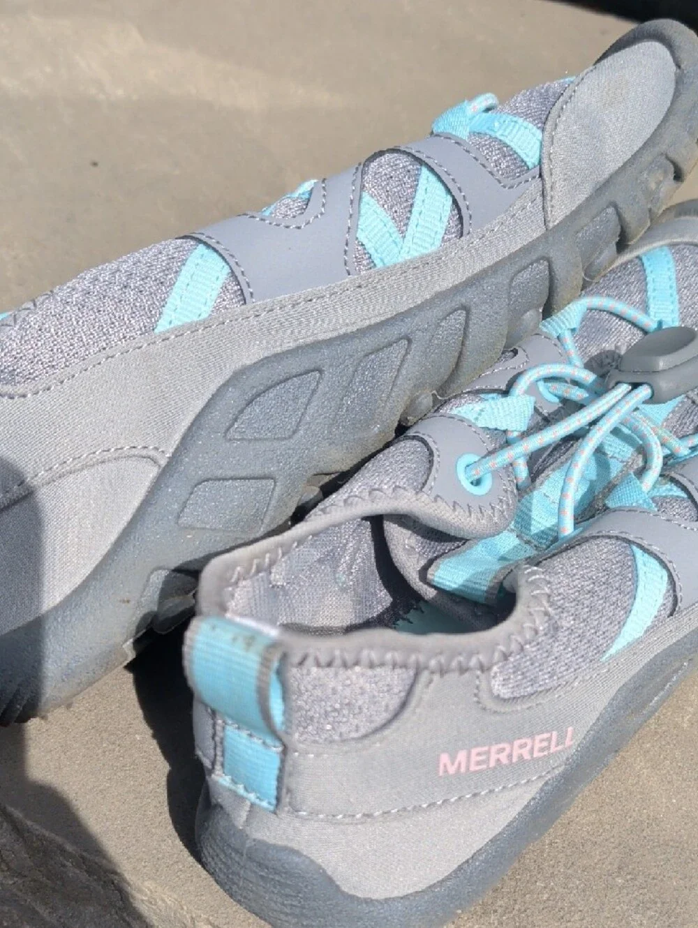 Merrell Youth Gray Slip-On Water Shoe with Aqua Insole
